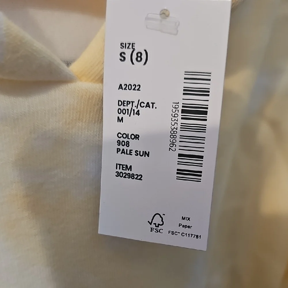 Sugar & Jade NWT Girls Pale Yellow Tie Dye Crop Hoodie With Emoji Graphic Size 8
